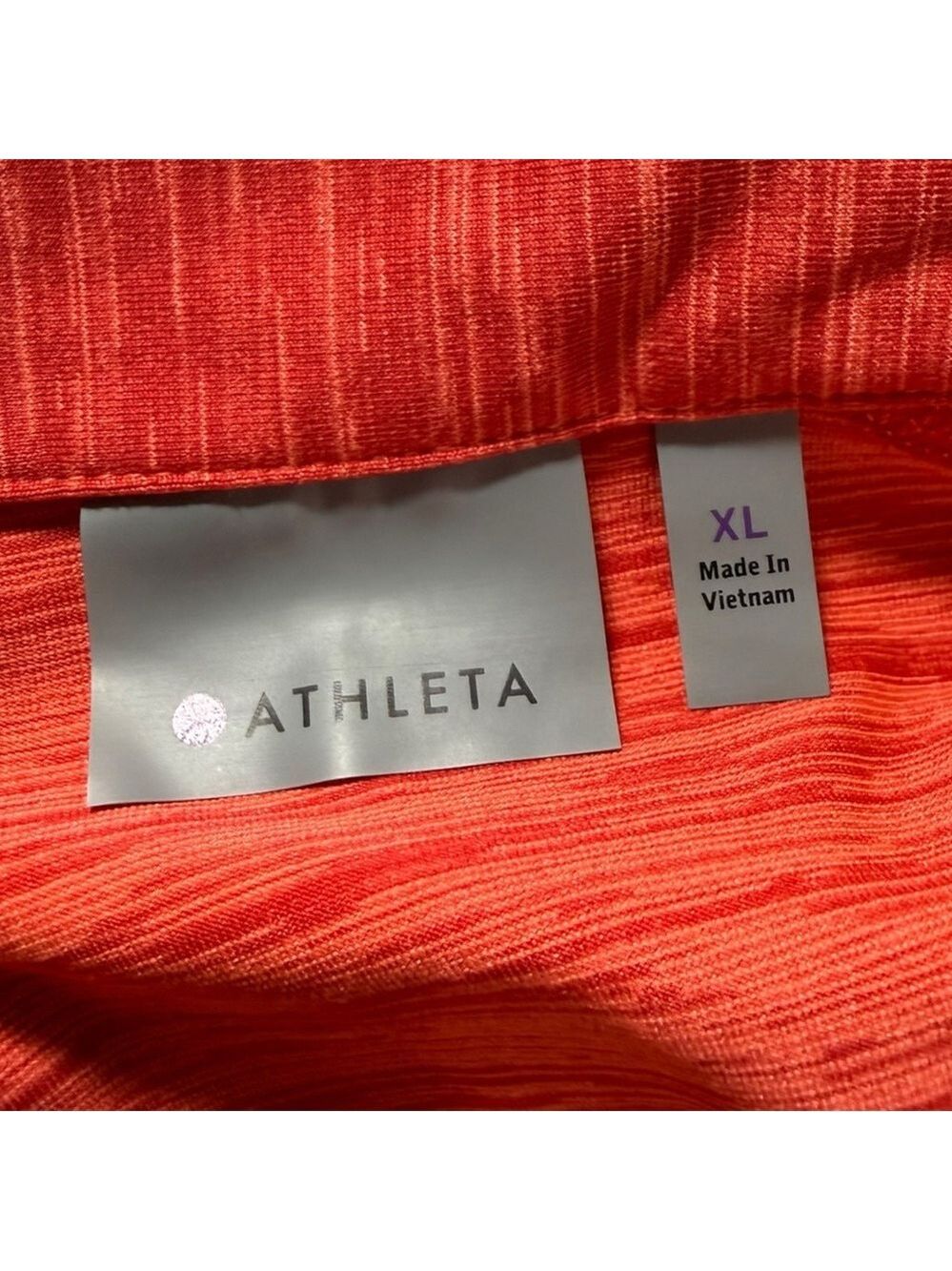 Athleta Women's Half Zip Running Pullover Coral Size XL - Picture 5 of 6